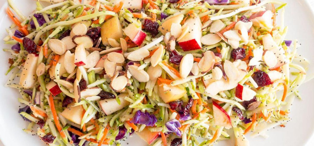 Vegan Apple Almond Broccoli Slaw Recipe | SideChef
