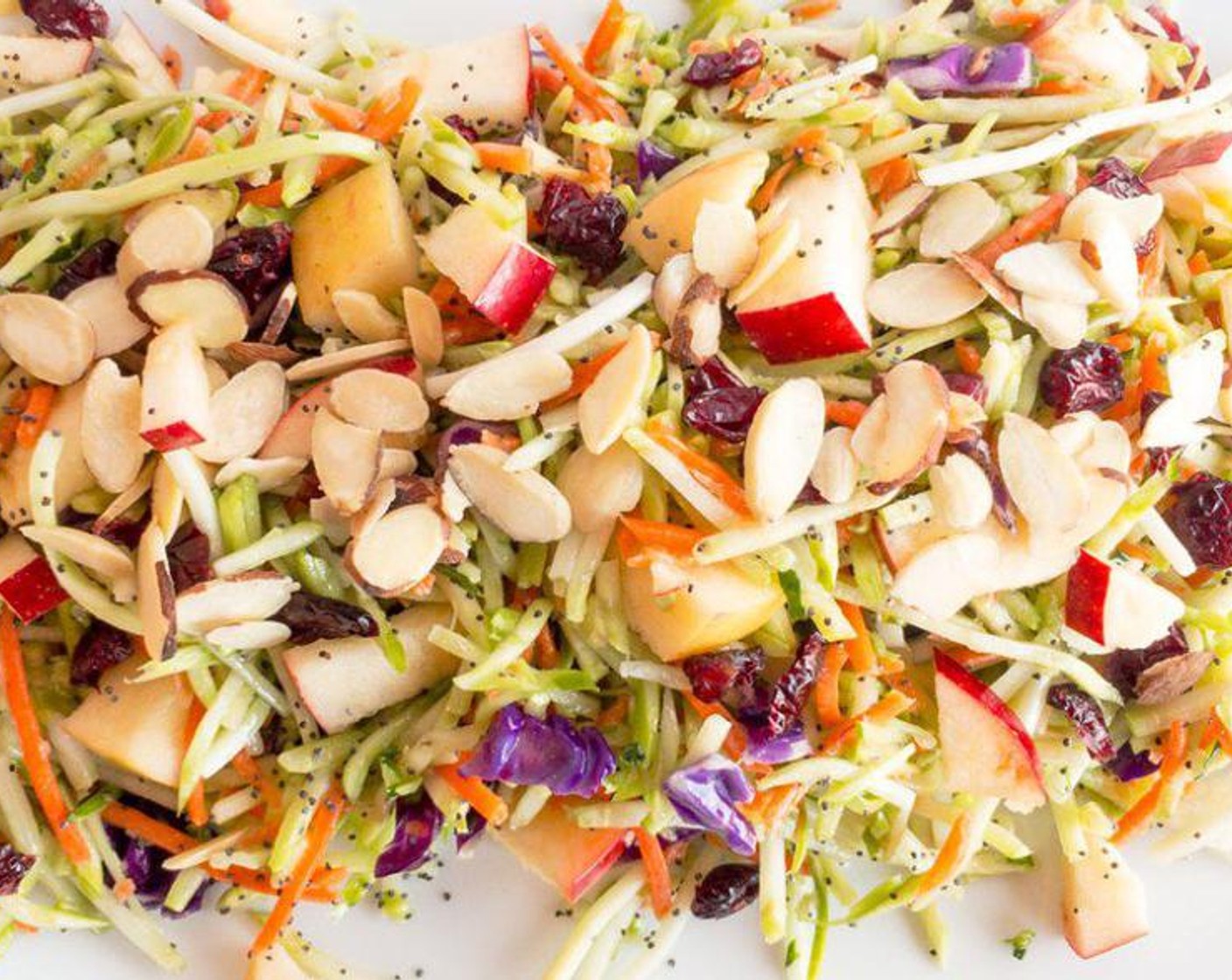 Vegan Apple Almond Broccoli Slaw