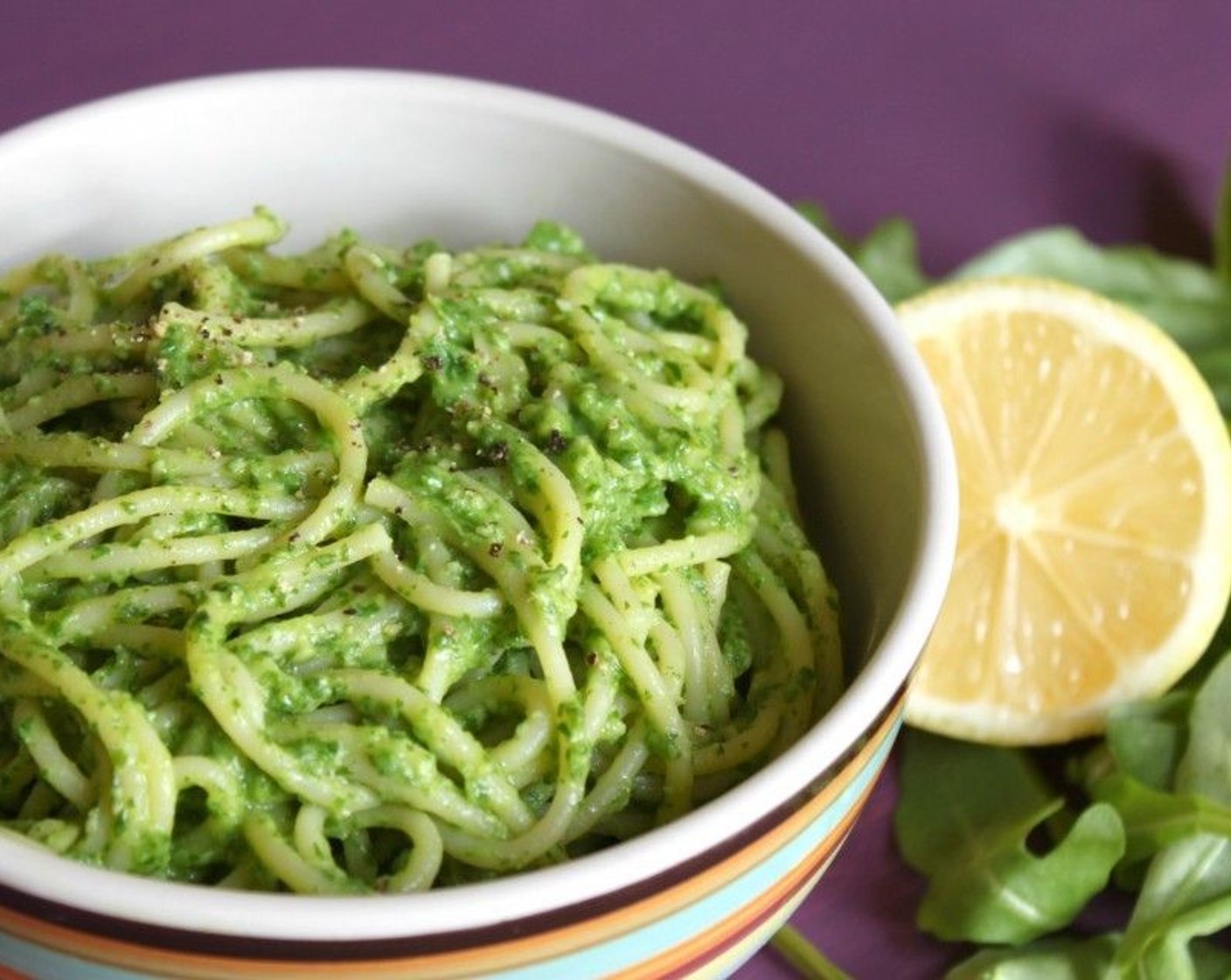 Creamy Avocado and Rocket Pasta