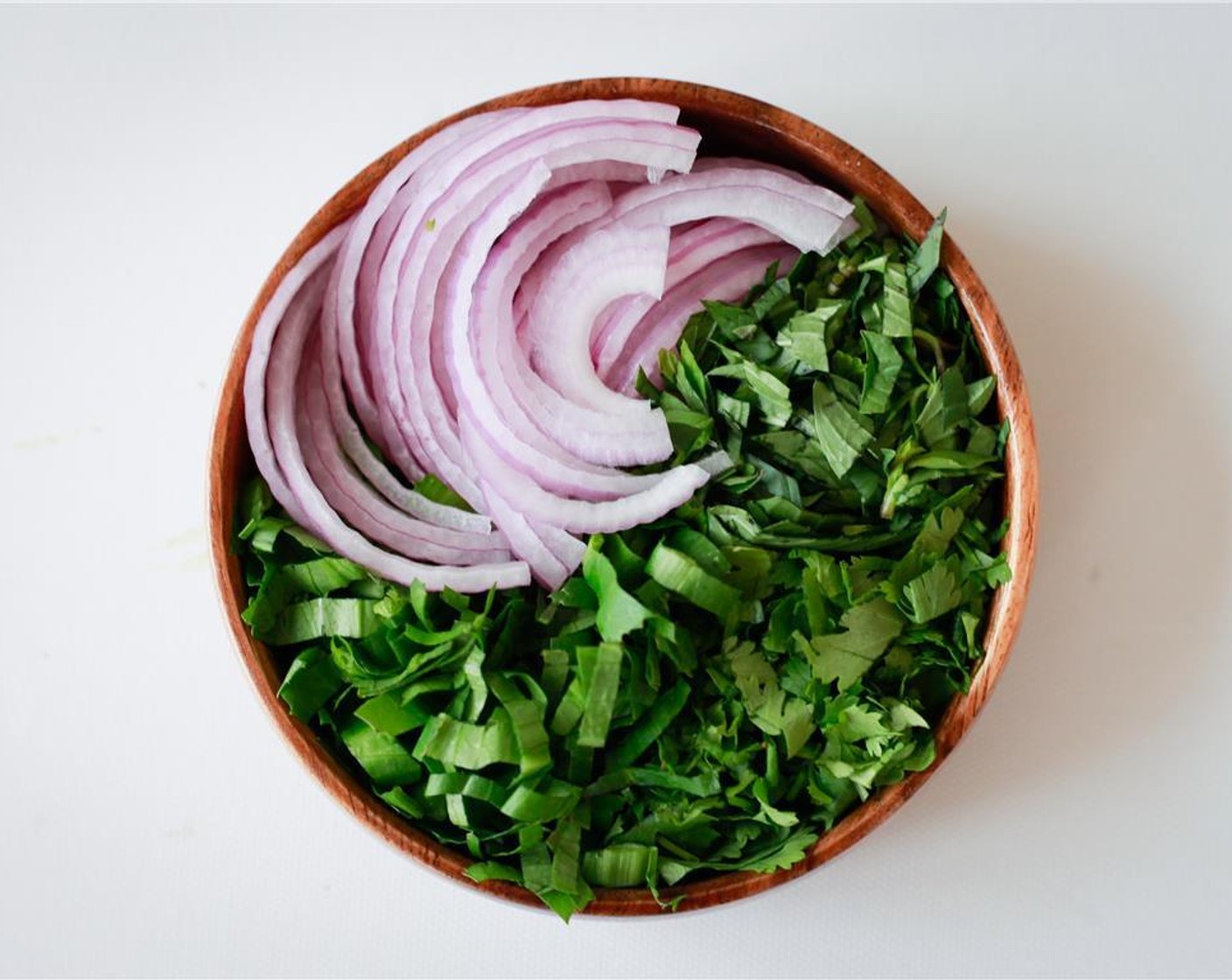 step 8 Set the function to pressure cooker and timer to 30 minutes. while it is cooking, thinly slice the Spanish Onion (1) and wash, dry and finely slice the Fresh Cilantro (1/4 cup) and Fresh Thai Basil (1/4 cup). Once done, allow the pressure to release naturally or use the pressure release button if your in a hurry!