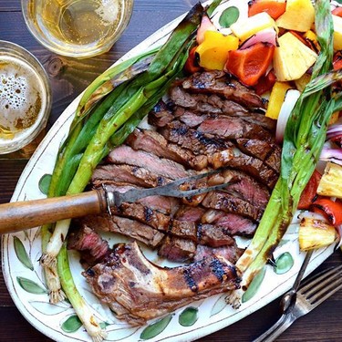 Easy Marinated Rib Eye and Veg Recipe | SideChef