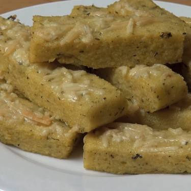Oven Baked Cheesy Polenta Chips Recipe | SideChef