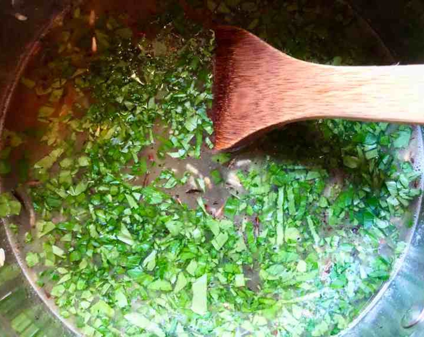 step 3 Add Chicken Broth (3 1/2 cups) and a pinch of Kosher Salt (to taste) and Freshly Ground Black Pepper (to taste).