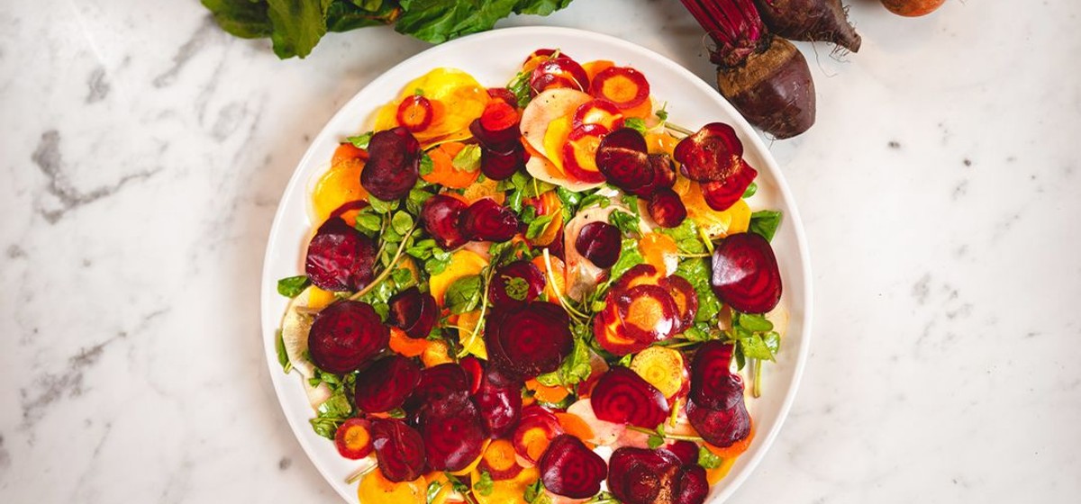 Rainbow Shaved Vegetables Recipe | SideChef