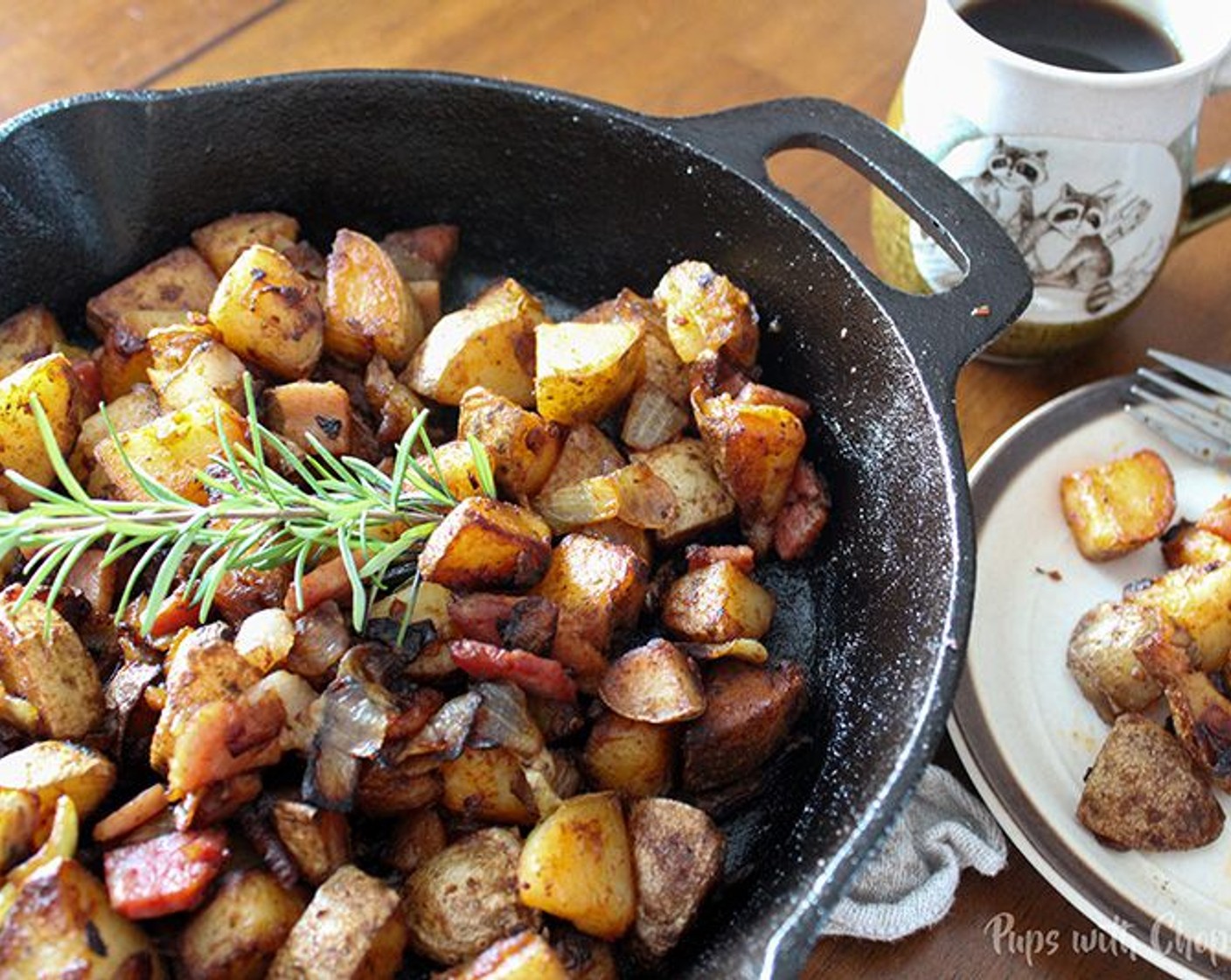 step 7 Cook until the potatoes are golden brown and onions have been caramelized. Best enjoyed hot, serve and enjoy!