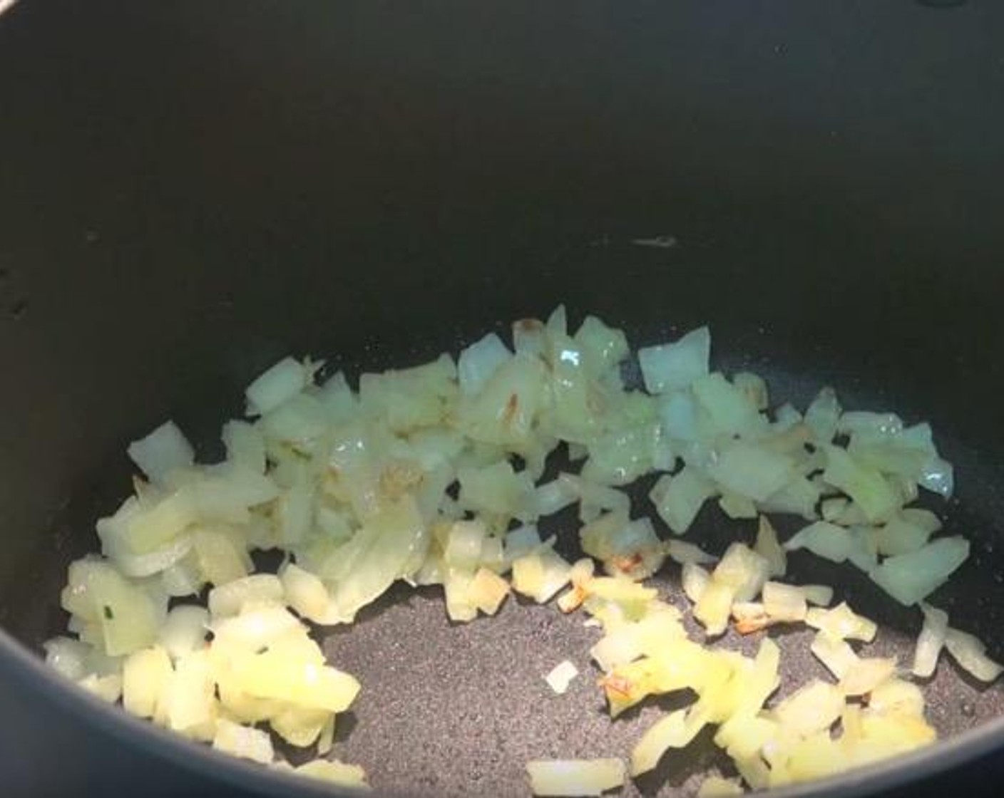 step 1 In a large saucepan over medium heat, add Olive Oil (1 Tbsp), Garlic (1 clove) and Yellow Onion (1). Cook for 2-3 minutes, or until onions have softened.
