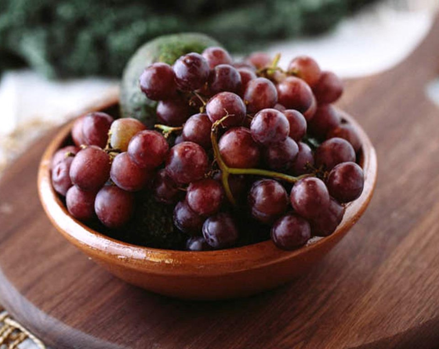 step 2 Keep the stems on and pat dry the Red Seedless Grapes (2 cups).