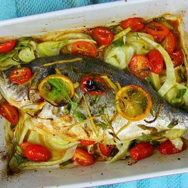 Simple Oven Roasted Sea Bass Recipe | SideChef