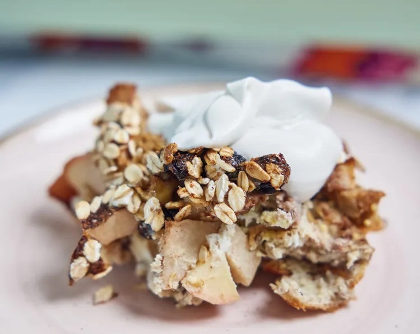 step 6 Remove from oven. Spoon into dish and top with Coconut Whipped Topping (1 can).