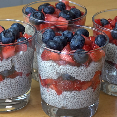 Chia Seed Mixed Berry Puddings Recipe | SideChef