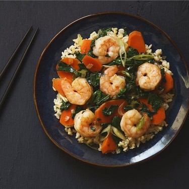 Garlic Shrimp and Kale Stir-Fry Recipe | SideChef