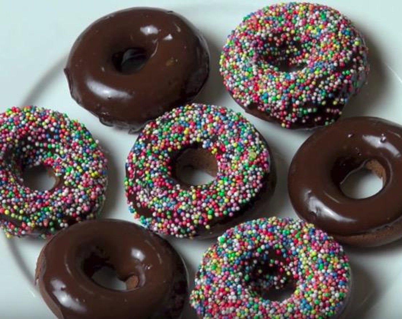 Oven Baked Chocolate Donuts