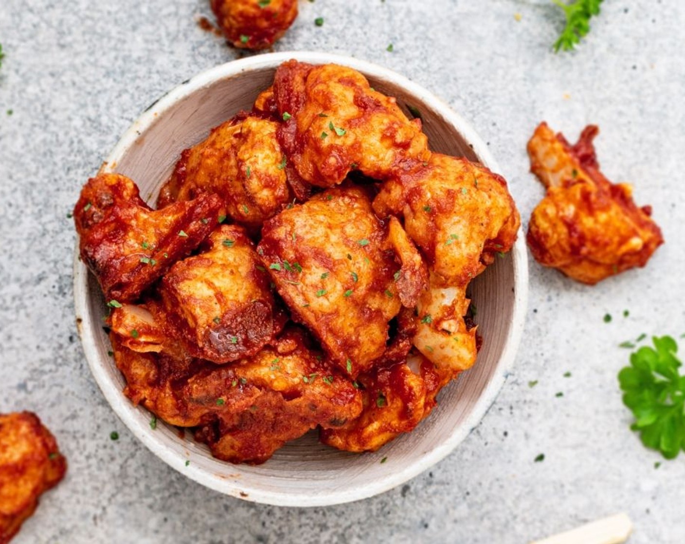 Vegan Buffalo Cauliflower Wings