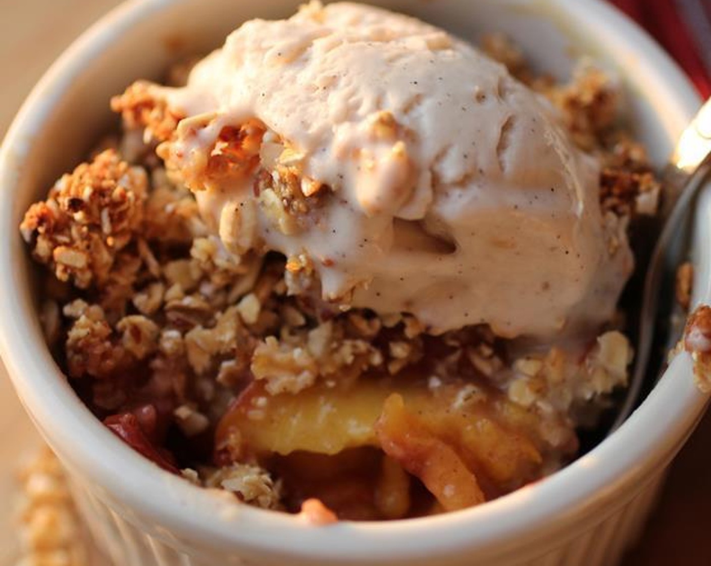 No Guilt Summer Peach Crumble