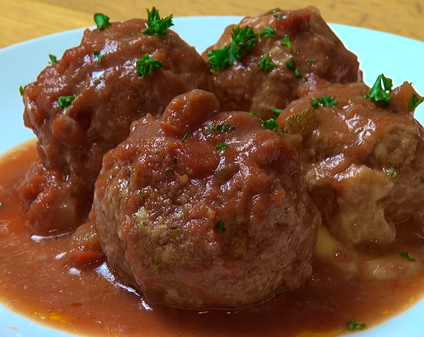 Slow Cooker Cheese Stuffed Meatballs