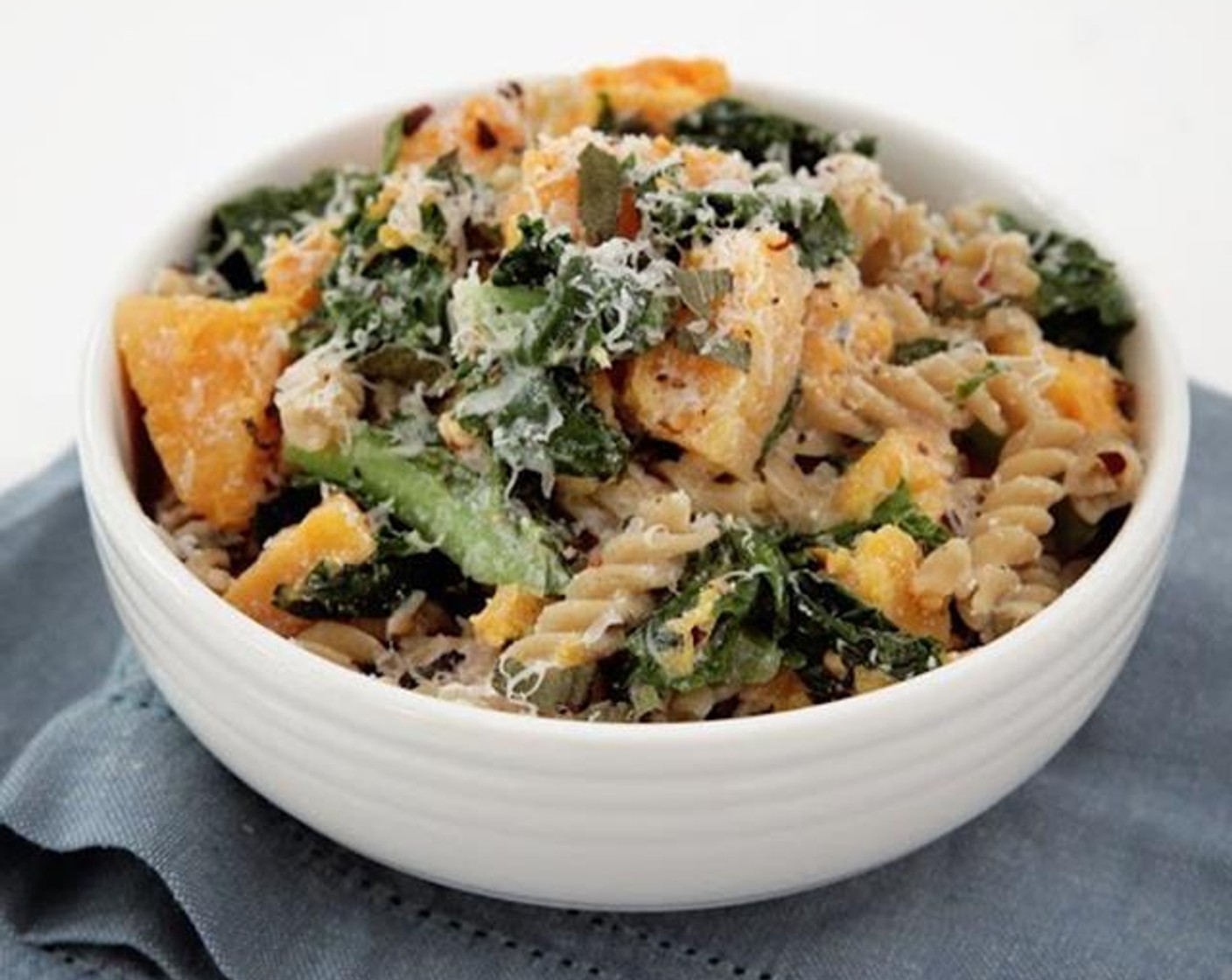 Butternut Squash and Kale Fusilli Pasta