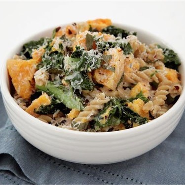 Butternut Squash and Kale Fusilli Pasta Recipe | SideChef