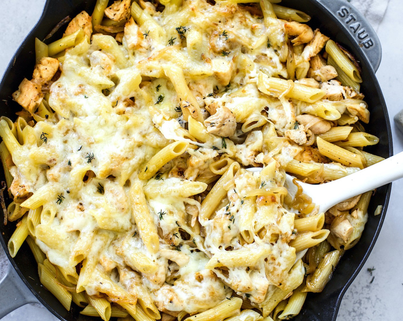 French Onion Chicken Pasta