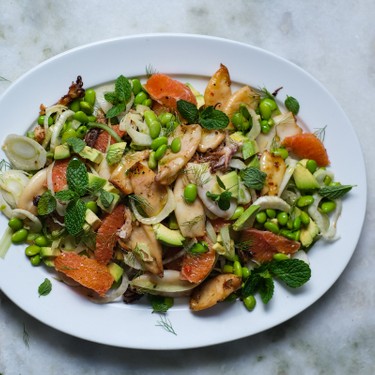 Seared Squid, Blood Orange & Fennel Salad Recipe | SideChef