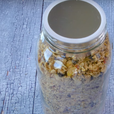 Lacto-Fermented Coconut Oatmeal & Dried Fruit Granola Recipe | SideChef