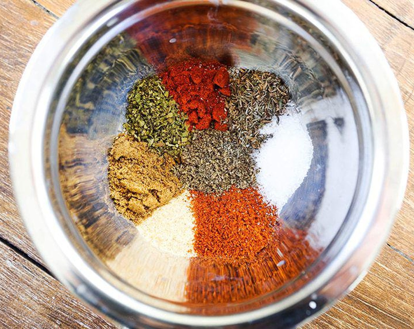 step 3 In a small bowl, combine the McCormick® Garlic Powder (1 tsp), Dried Oregano (1 tsp), Ground Cumin (1 tsp), Dried Thyme (1 tsp), Paprika (1 tsp), Salt (1 tsp), and Ground Black Pepper (1 tsp). Mix well.