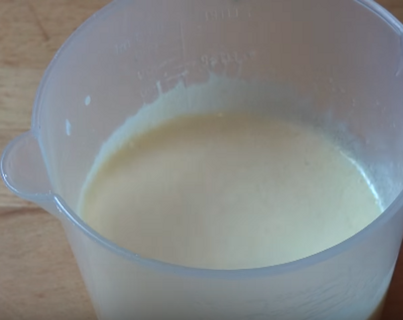 step 2 For the wet ingredients, in a large jug, lightly beat Eggs (2) and add Vegetable Oil (1/2 cup), Buttermilk (1 cup) and Vanilla Extract (1 tsp). Mix together until combined.