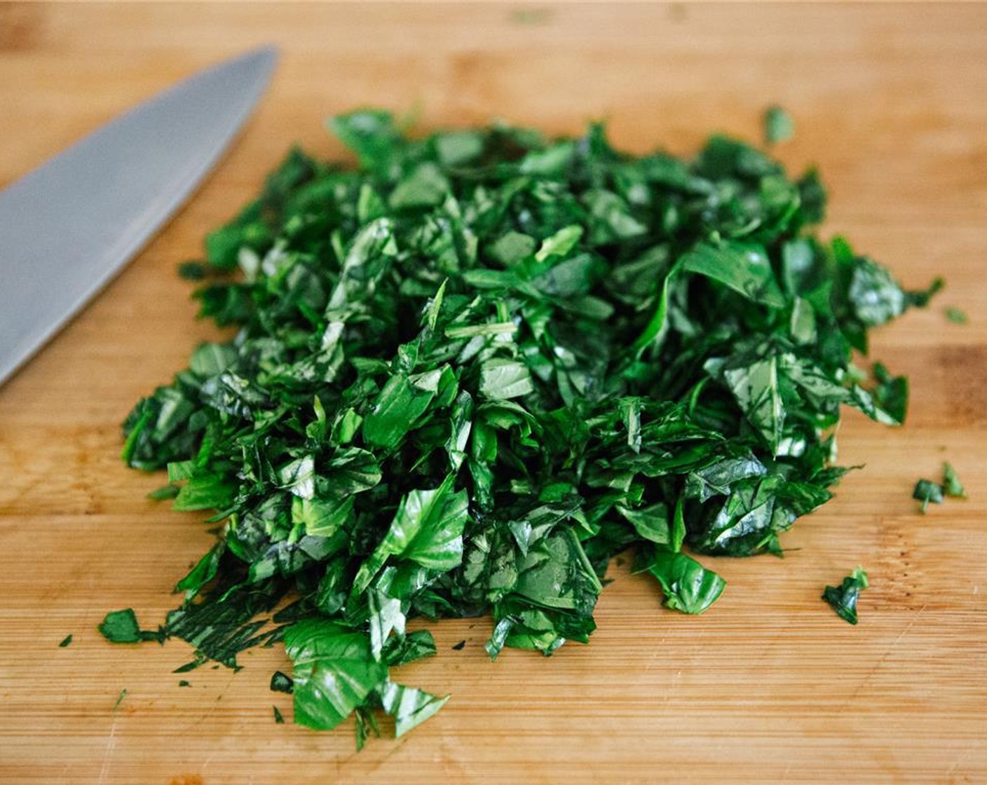 step 1 Roughly chop Fresh Basil (2 cups).