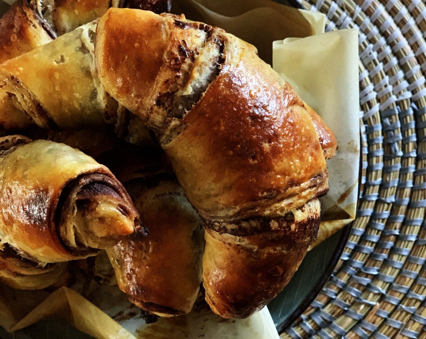 Brioche Croissant Layered with Cacao