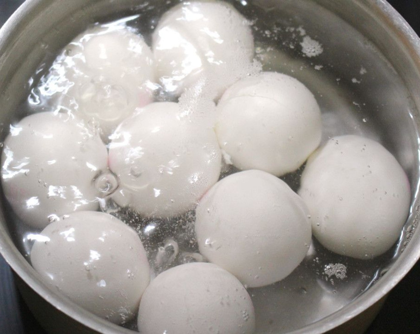 step 1 Hard-boil the Eggland's Best Classic Eggs (8) by placing in 1-inch of cold water and heating, covered, for 13 minutes. Run under cold water once time is up so they don't overcook.