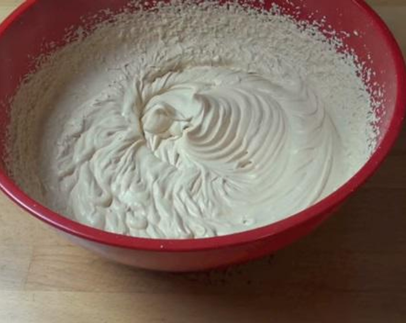 step 3 Into a large mixing bowl, add the Kemps Heavy Whipping Cream (2 1/2 cups),and coffee mixture. Combine everything using the electric mixer.