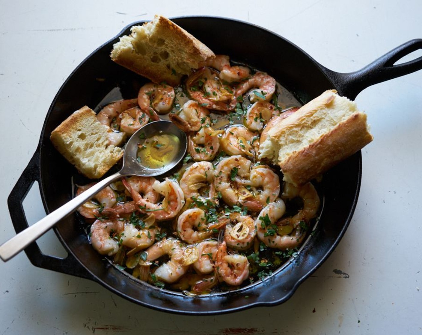 step 5 Top with the Fresh Parsley (1/4 cup). Serve with Lemon Wedges (to taste) and crusty bread.