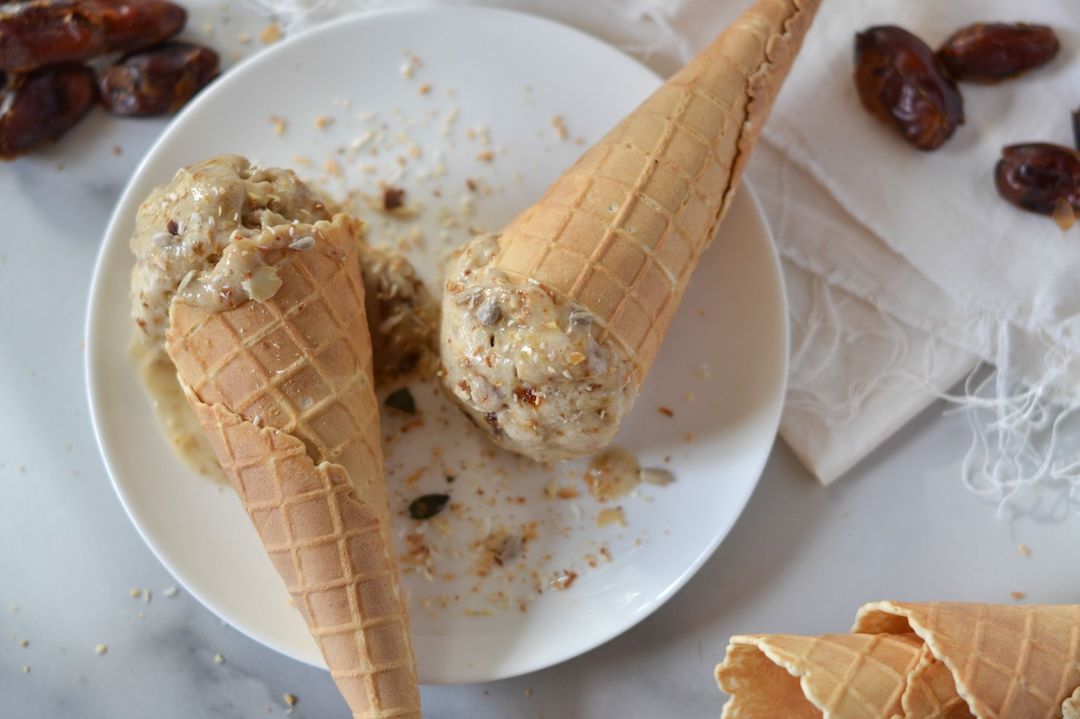Vegan Tahini Ice Cream Recipe | SideChef