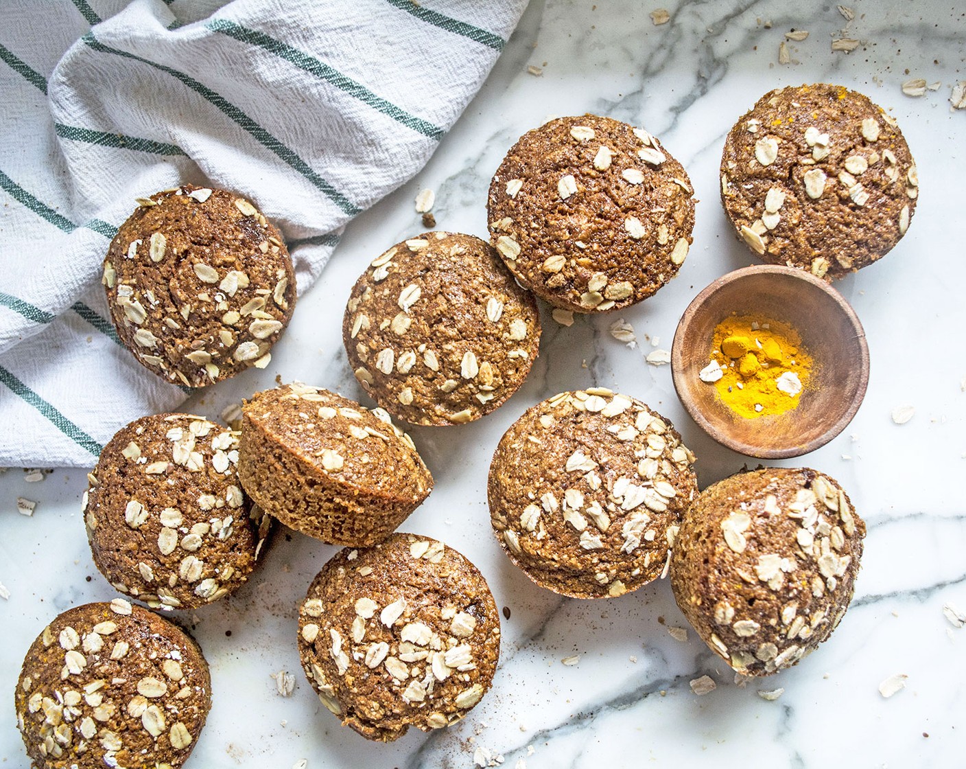 Turmeric Ginger Banana Muffins