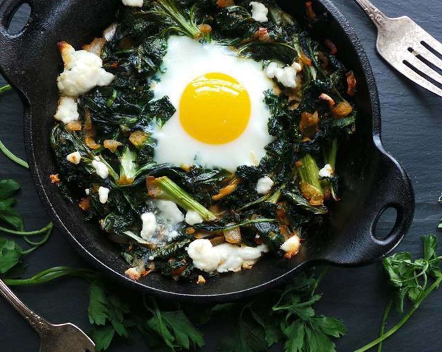 Baked Breakfast Greens