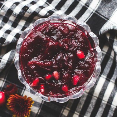 Pomegranate Cranberry Sauce Recipe | SideChef