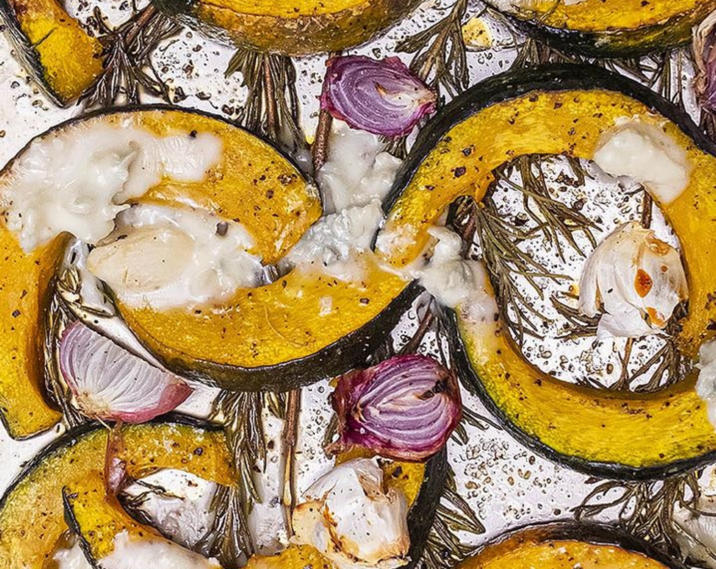 Honey-Glazed Squash with Gorgonzola