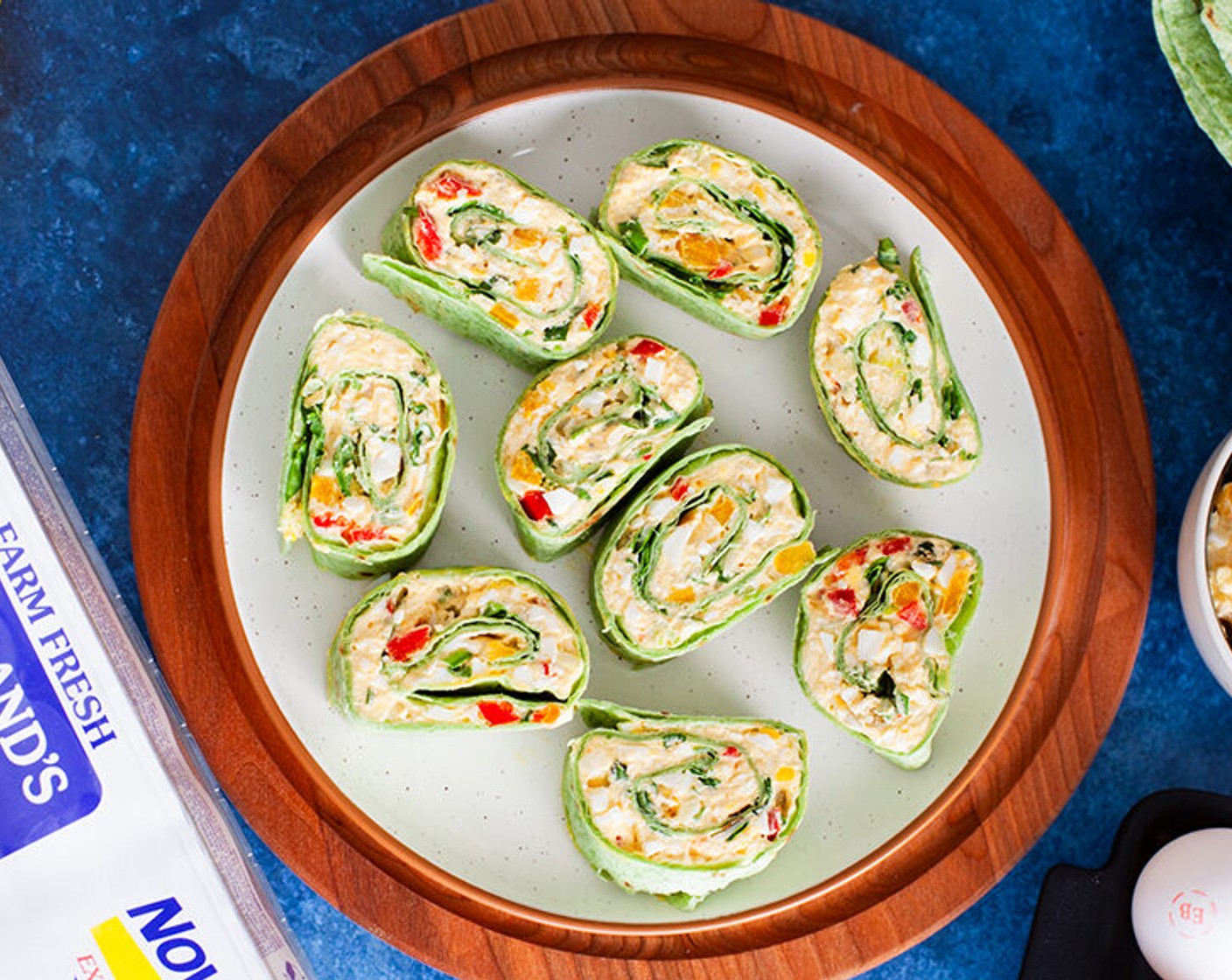 Egg and Veggie Pinwheels