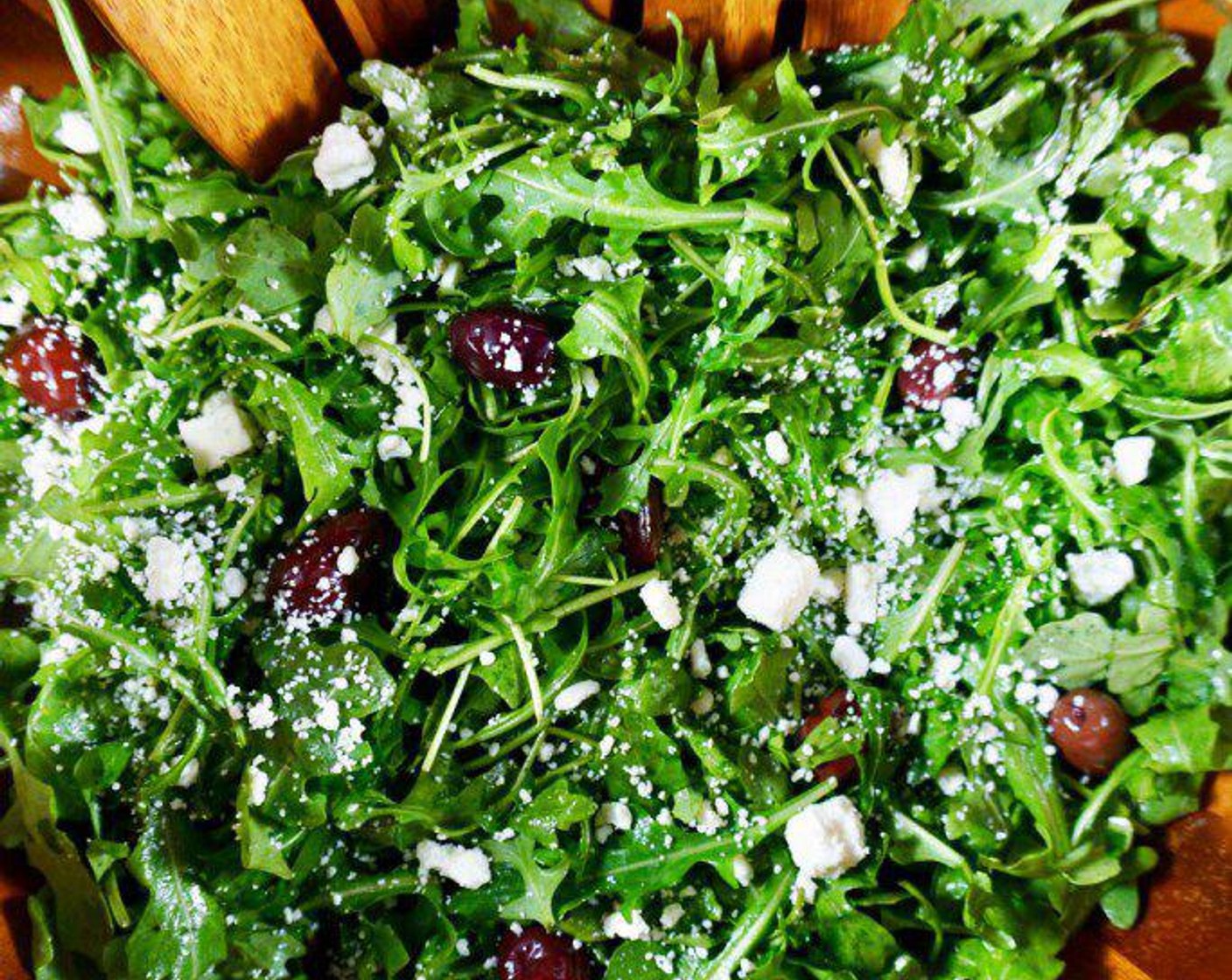 Arugula Salad with Feta and Olives