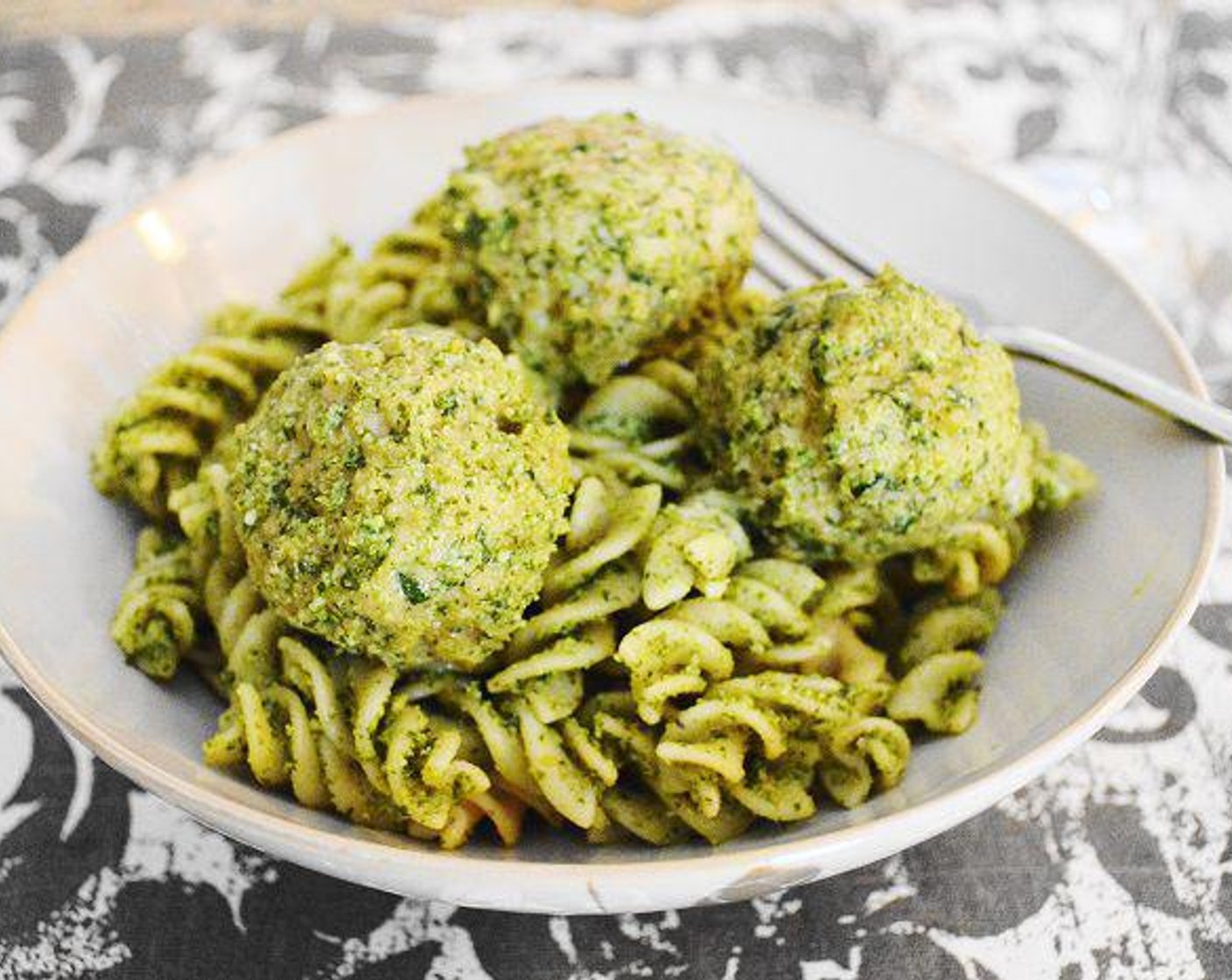 Asiago Spinach Chicken Meatballs