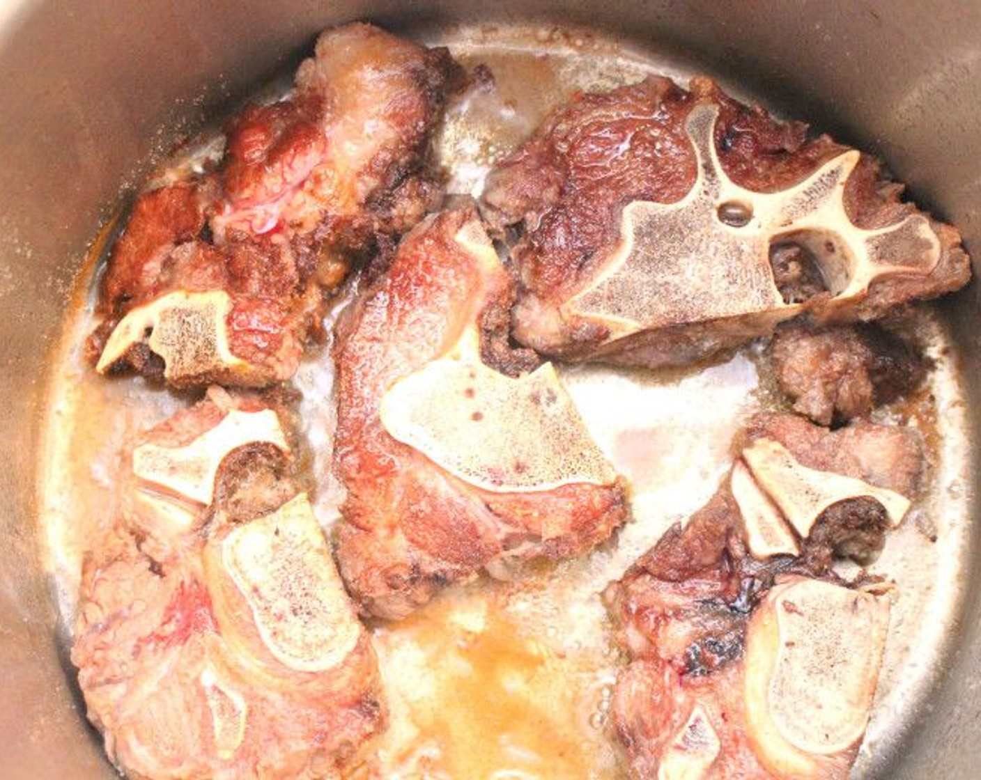 step 1 Sauté Beef Neck (3.5 lb) until golden brown, then remove neck bones and reserve.