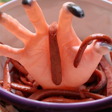 Halloween Hotdog Worms Recipe | SideChef