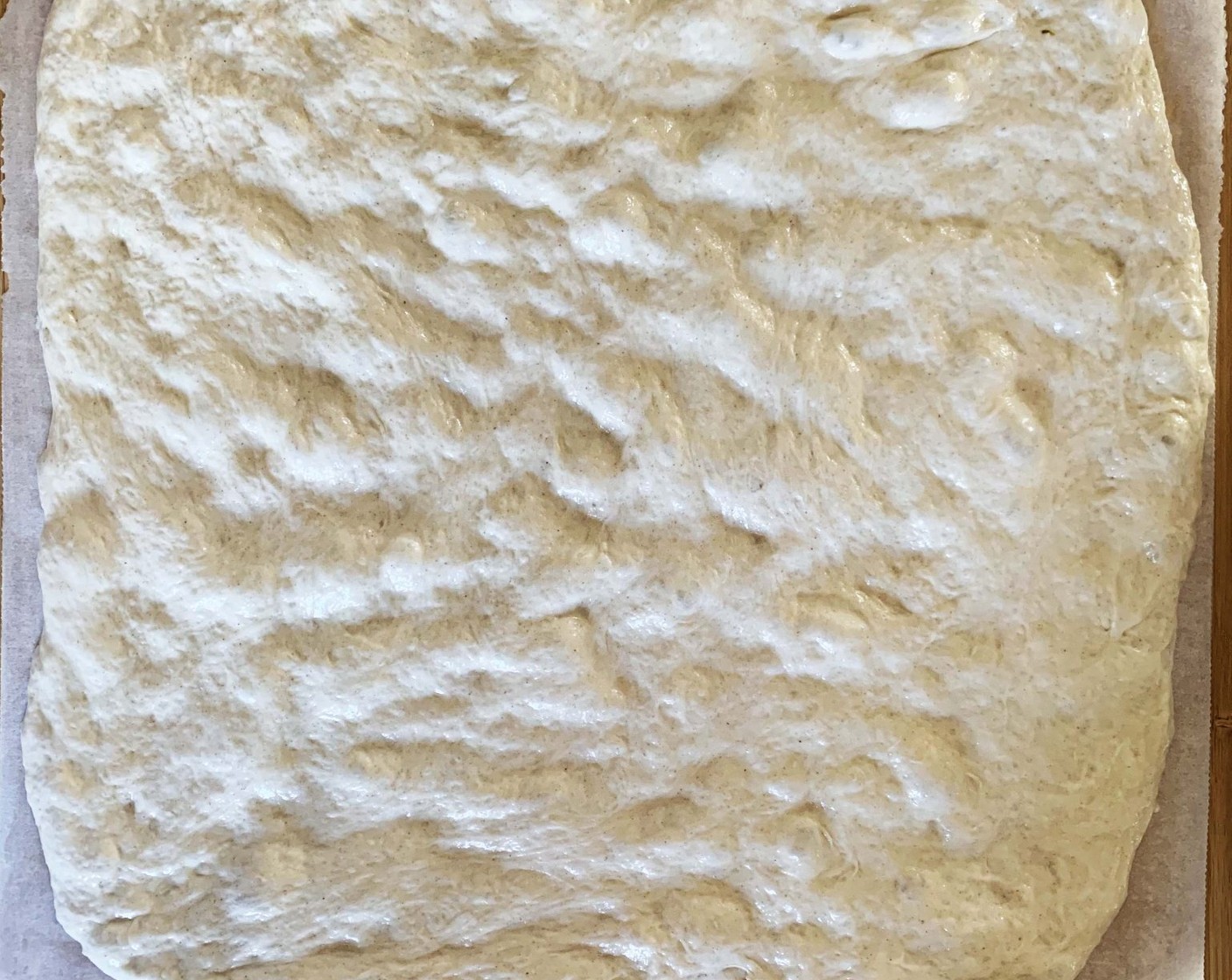 step 9 On a lightly floured surface roll out the dough into a rectangular shape.