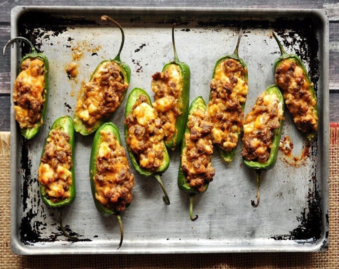 step 6 Bake for 12-17 minutes until the filling is hot and jalapeño edges begin to wilt.