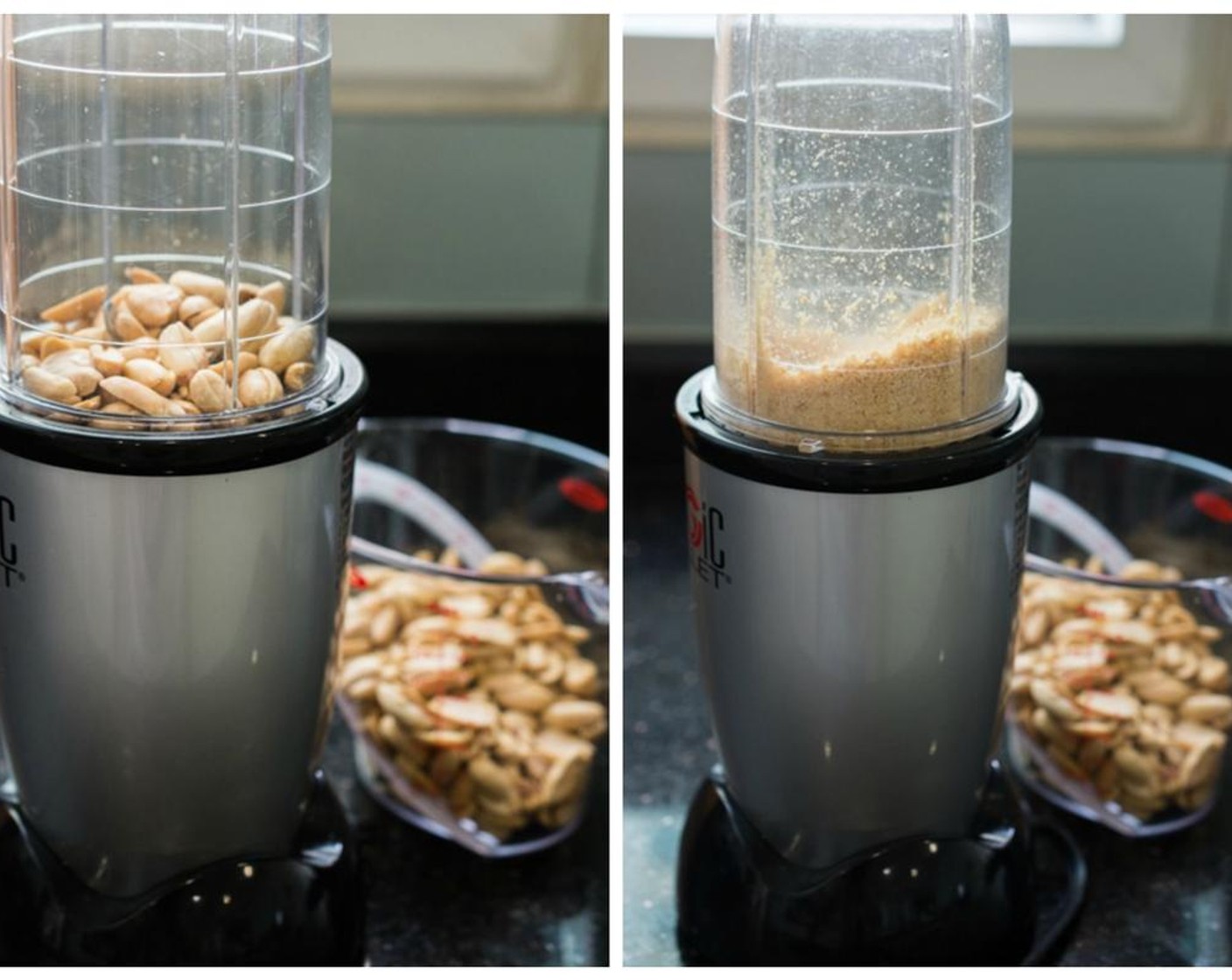 step 2 Grind the Dry Roasted, Unsalted Peanuts (220 g) into a fine powder using a food processor.