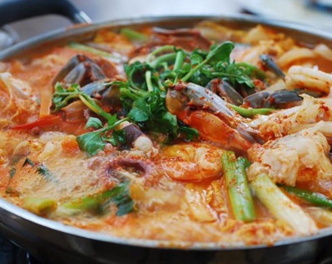 Haemul Jeongol (Spicy Seafood Hot Pot)