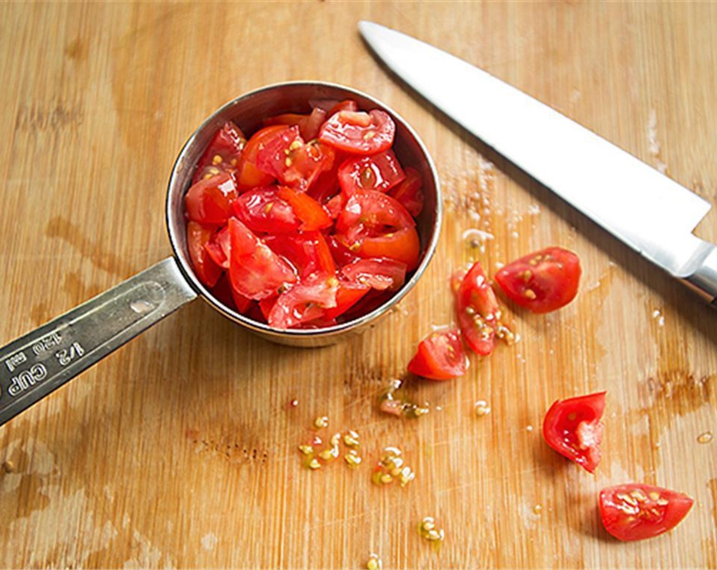 step 4 Prepare the Tomato (1/2 cup) and stir it in. Cook uncovered for 5 minutes or until liquid evaporates.