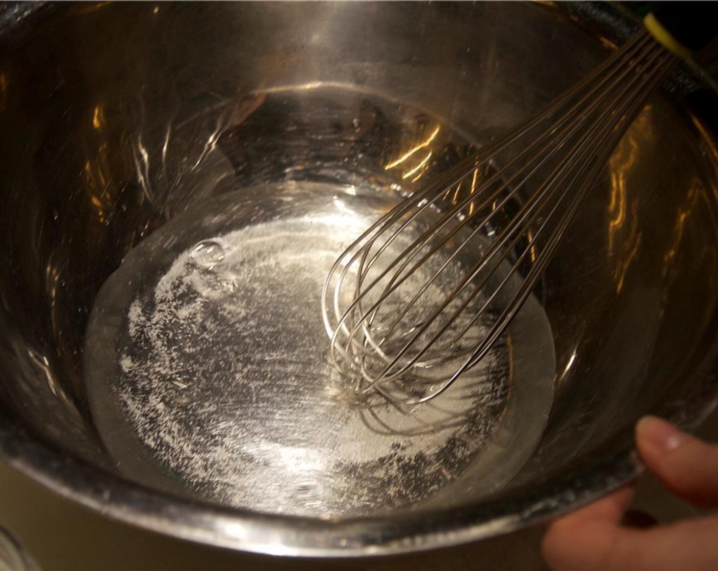 step 6 Combine Water (10.5 oz), Granulated Sugar (1/2 Tbsp), Salt (1/2 Tbsp), and Distilled White Vinegar (1 1/4 tsp) in a bowl. Mix well with a whisk until the sugar and salt dissolve.