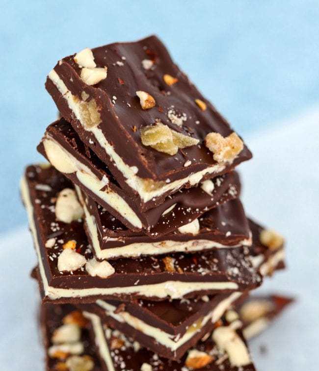 Spicy Chocolate Bark with Almonds & Candied Ginger Recipe | SideChef