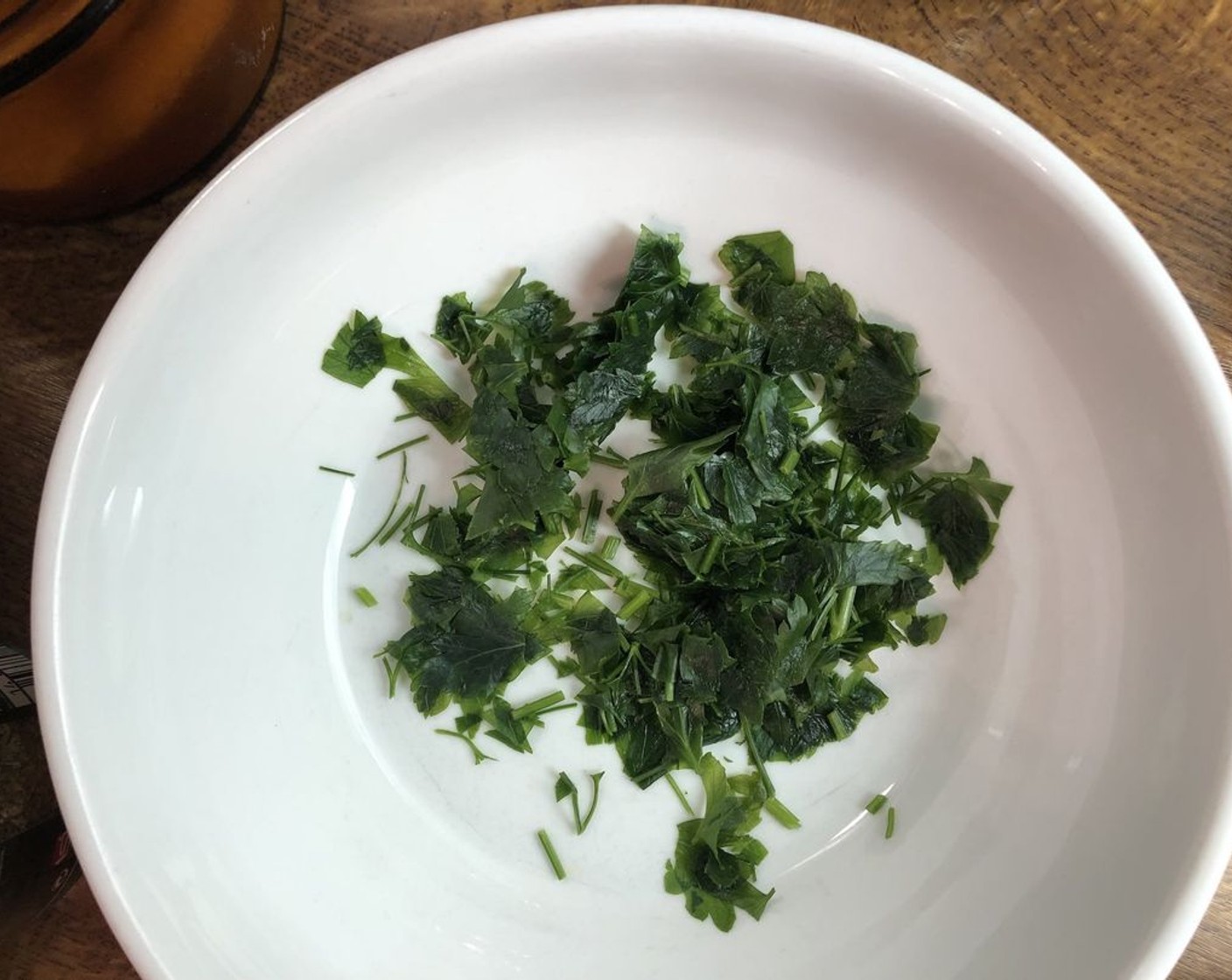 step 5 Now add in Fresh Parsley (1 handful) and set aside.