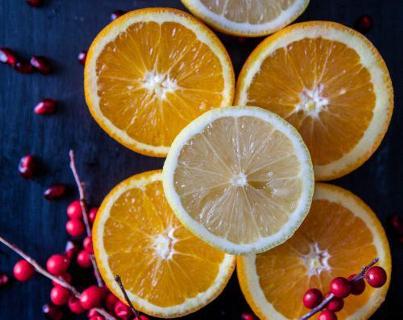 step 2 Stir in the Pomegranate Seeds (1/2 cup) and the Oranges (to taste).